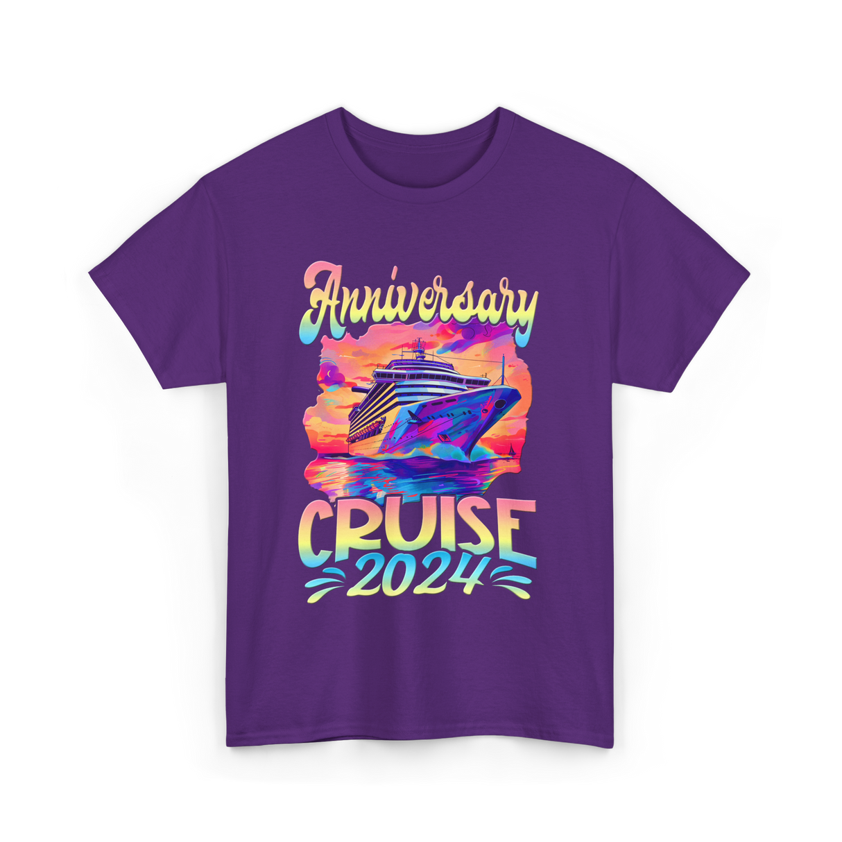 Anniversary Cruise 2024 Cruise T-Shirt - Purple