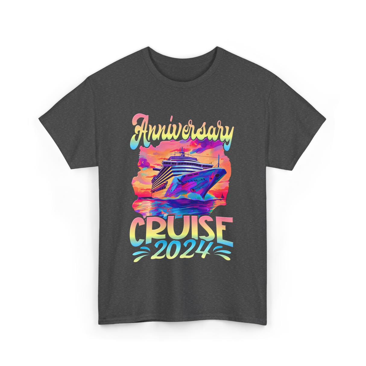 Anniversary Cruise 2024 Cruise T-Shirt - Dark Heather