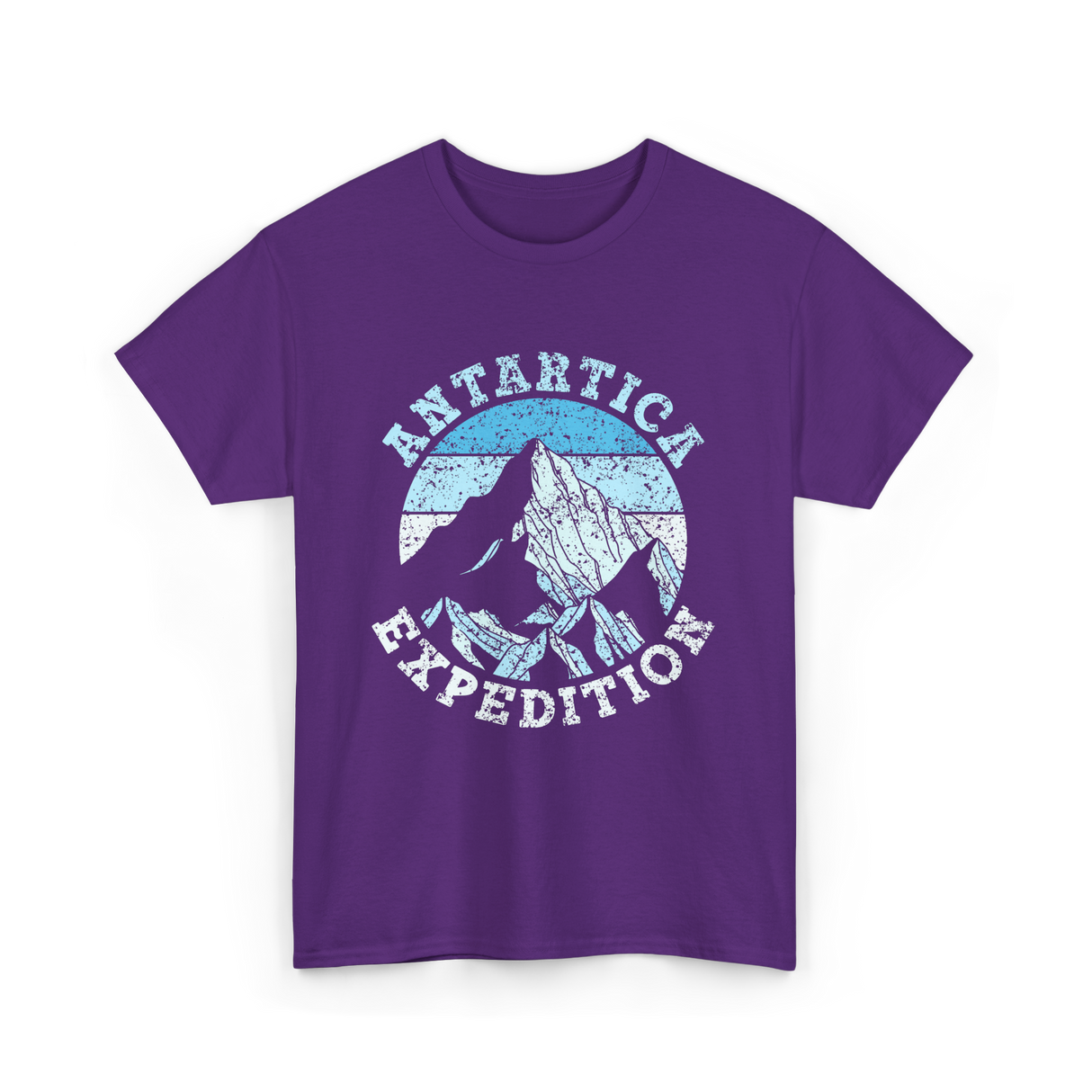 Antarctica Expedition Mountains Adventure T-Shirt - Purple