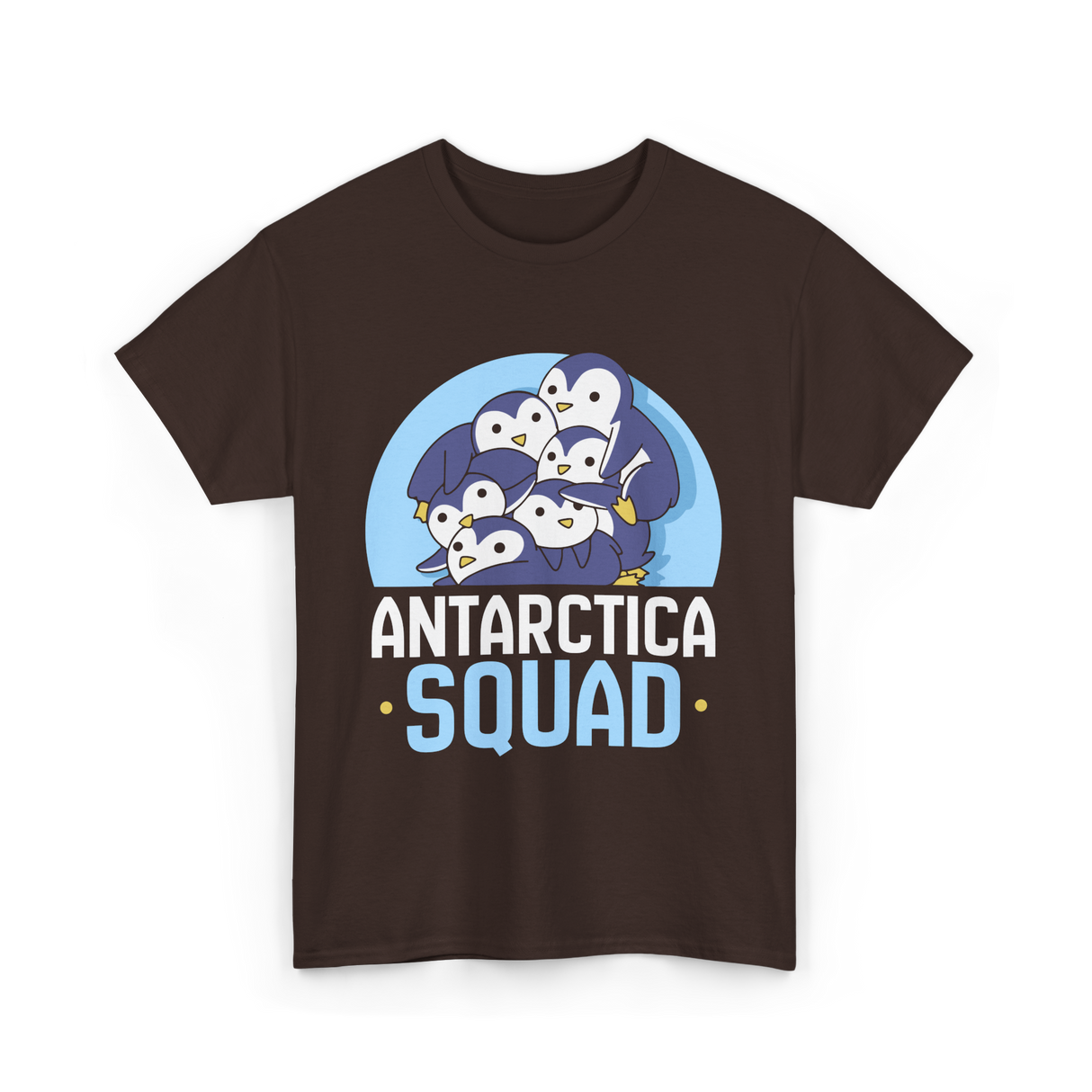 Antarctica Squad Penguin T-Shirt - Dark Chocolate