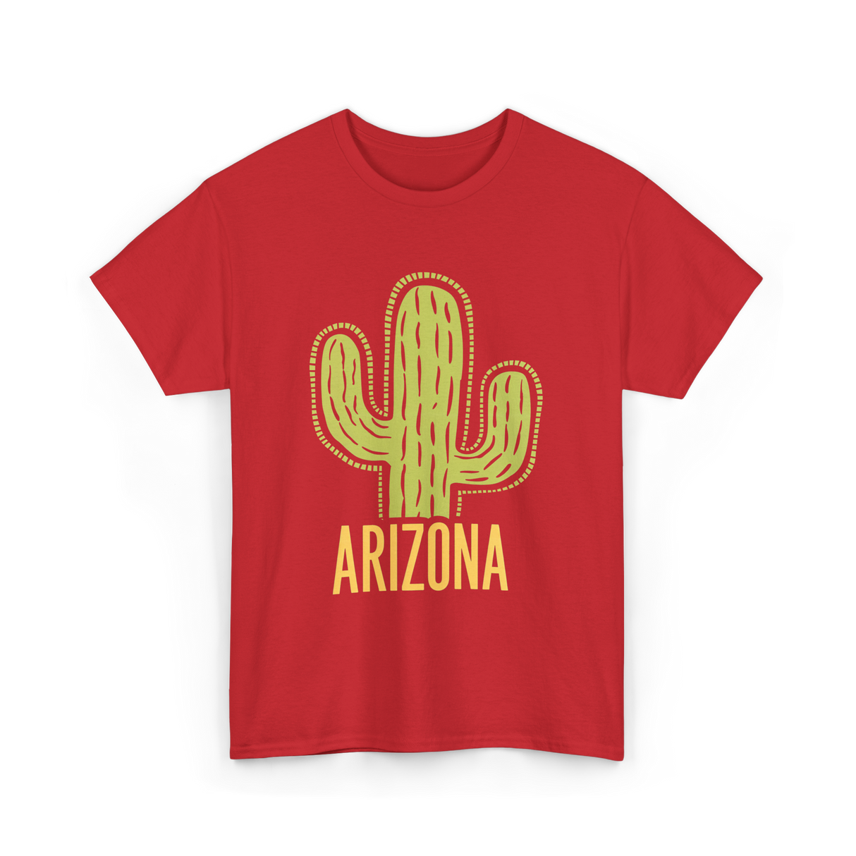 Arizona Cactus Arizona Souvenir T-Shirt - Red