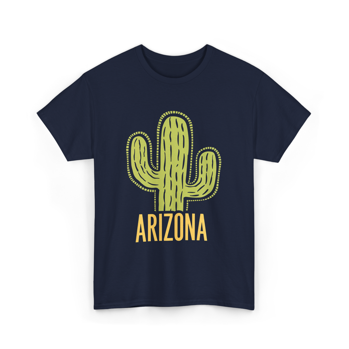 Arizona Cactus Arizona Souvenir T-Shirt - Navy