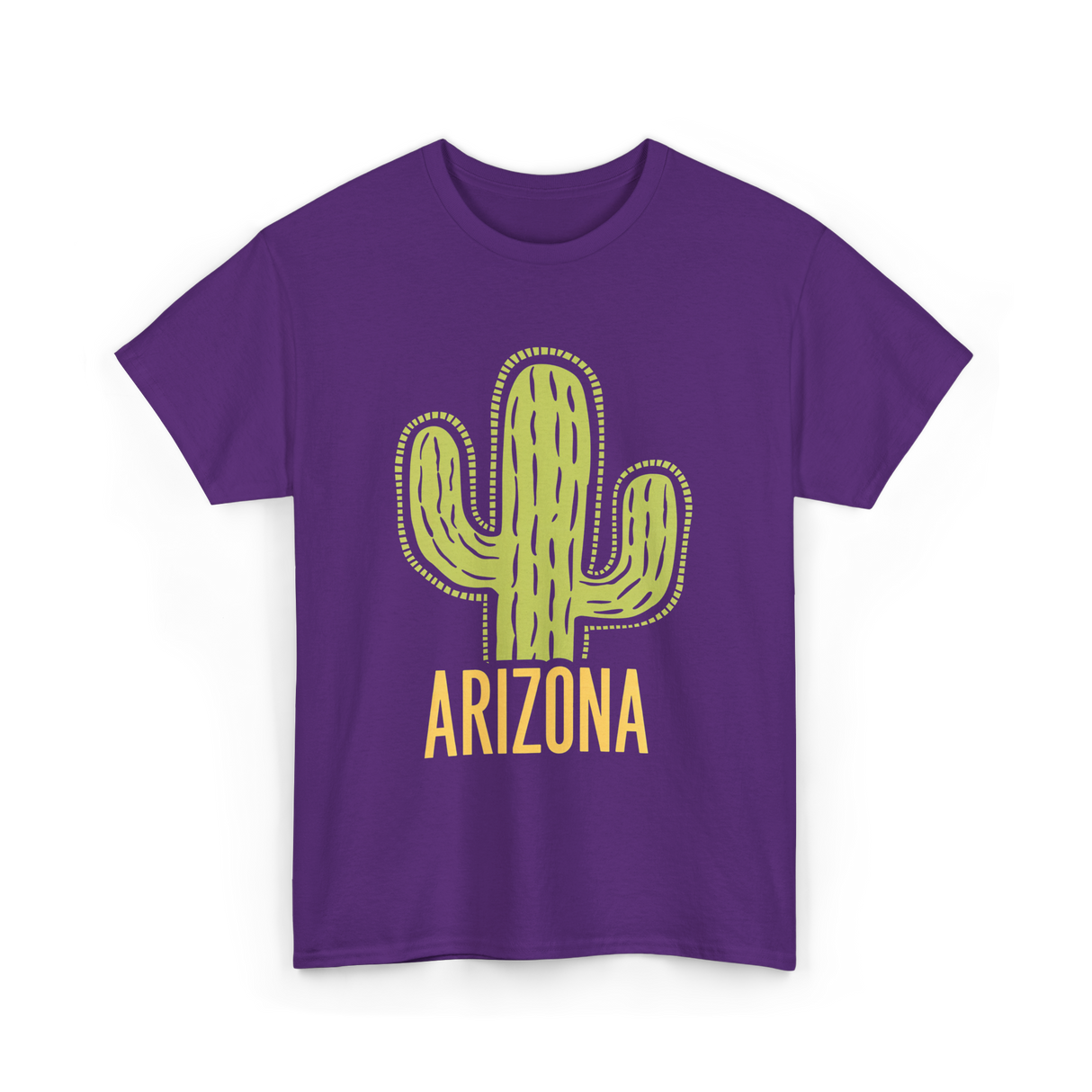 Arizona Cactus Arizona Souvenir T-Shirt - Purple