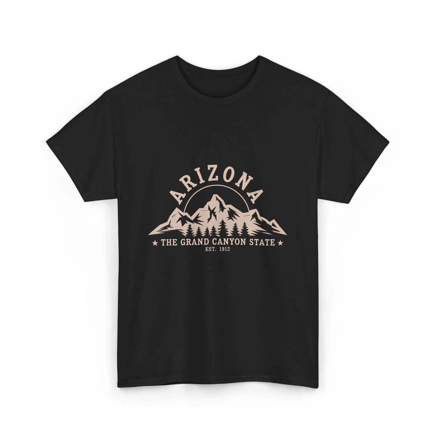 Arizona Grand Canyon State T-Shirt - Black
