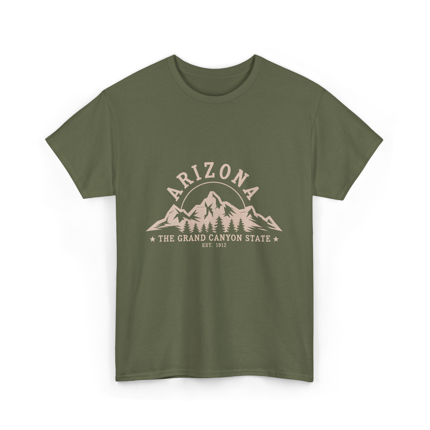 Arizona Grand Canyon State T-Shirt - Military Green