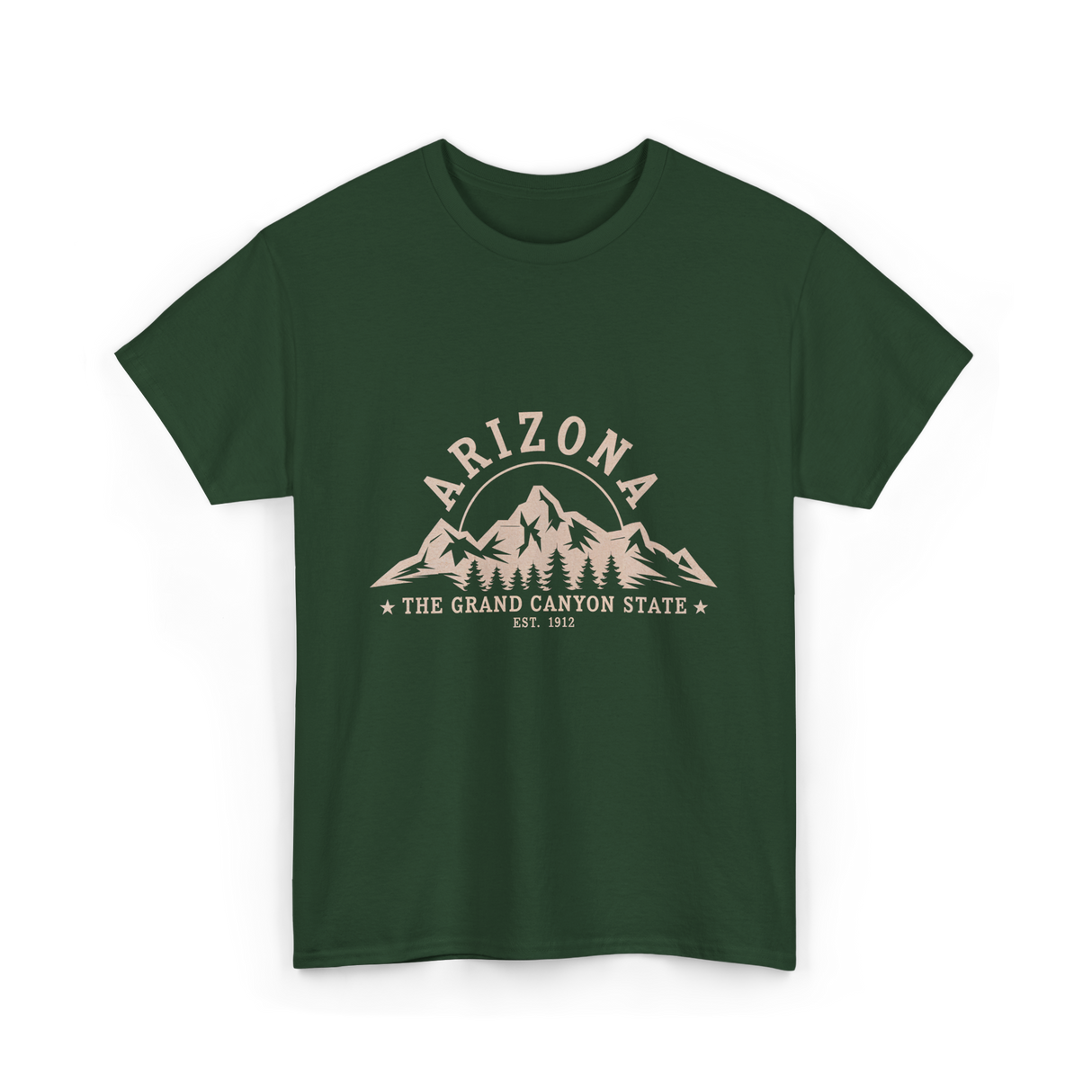 Arizona Grand Canyon State T-Shirt - Forest Green