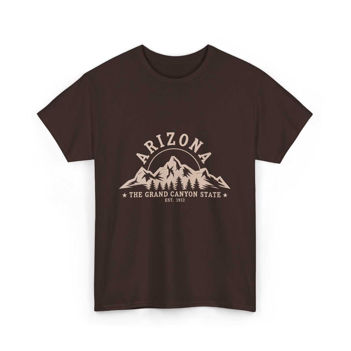 Arizona Grand Canyon State T-Shirt - Dark Chocolate