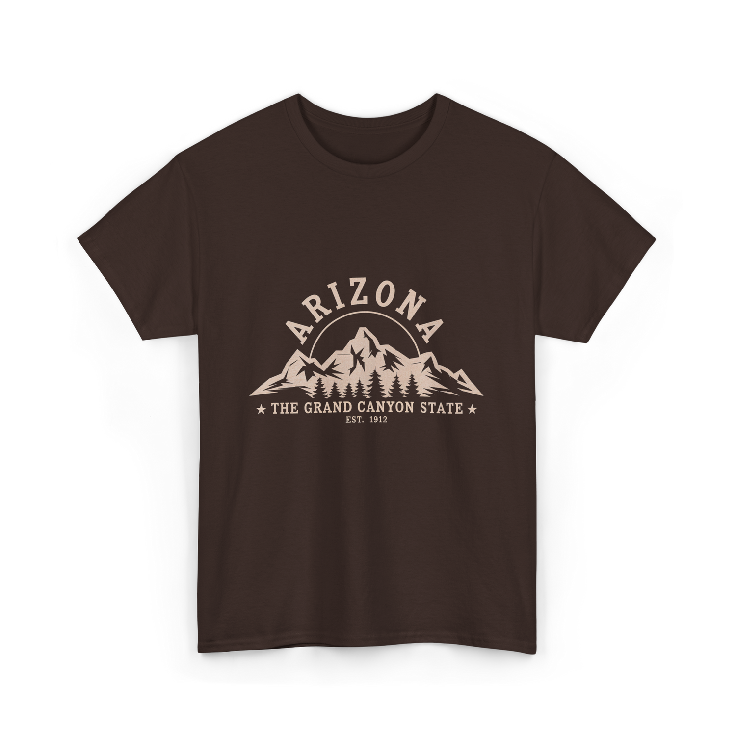 Arizona Grand Canyon State T-Shirt - Dark Chocolate