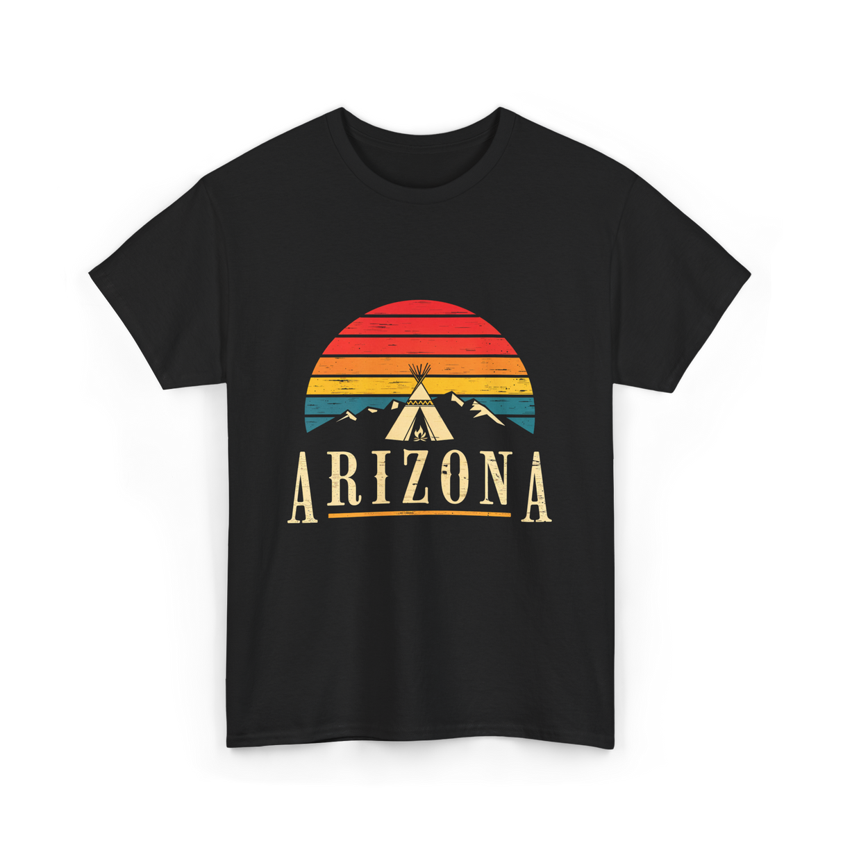 Arizona Mountains Camping Outdoors T-Shirt - Black