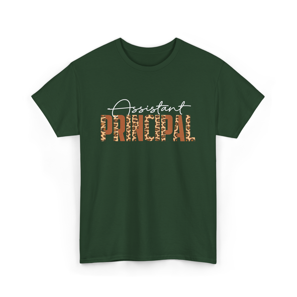 Assistant Principal Job Title T-Shirt - Forest Green
