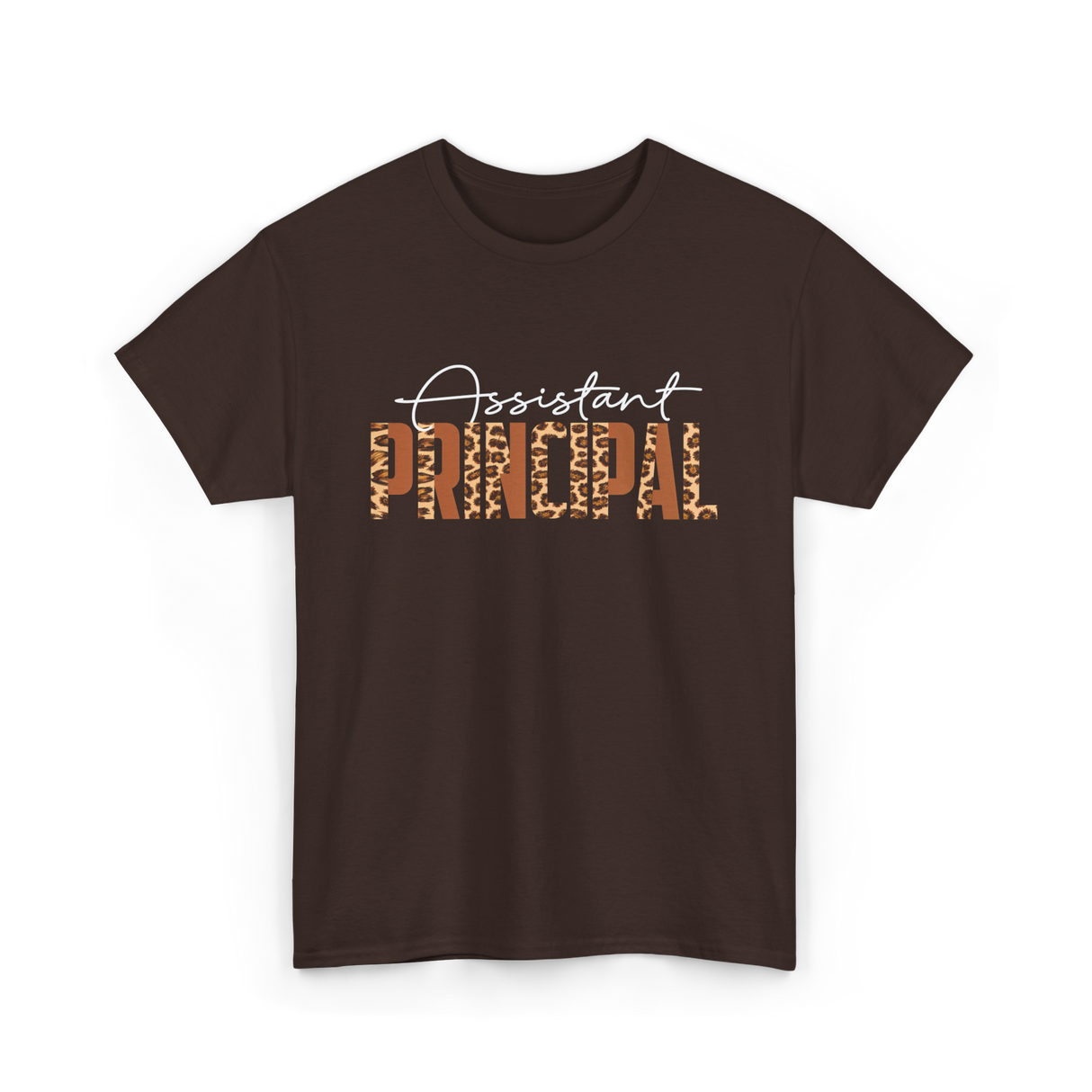 Assistant Principal Job Title T-Shirt - Dark Chocolate