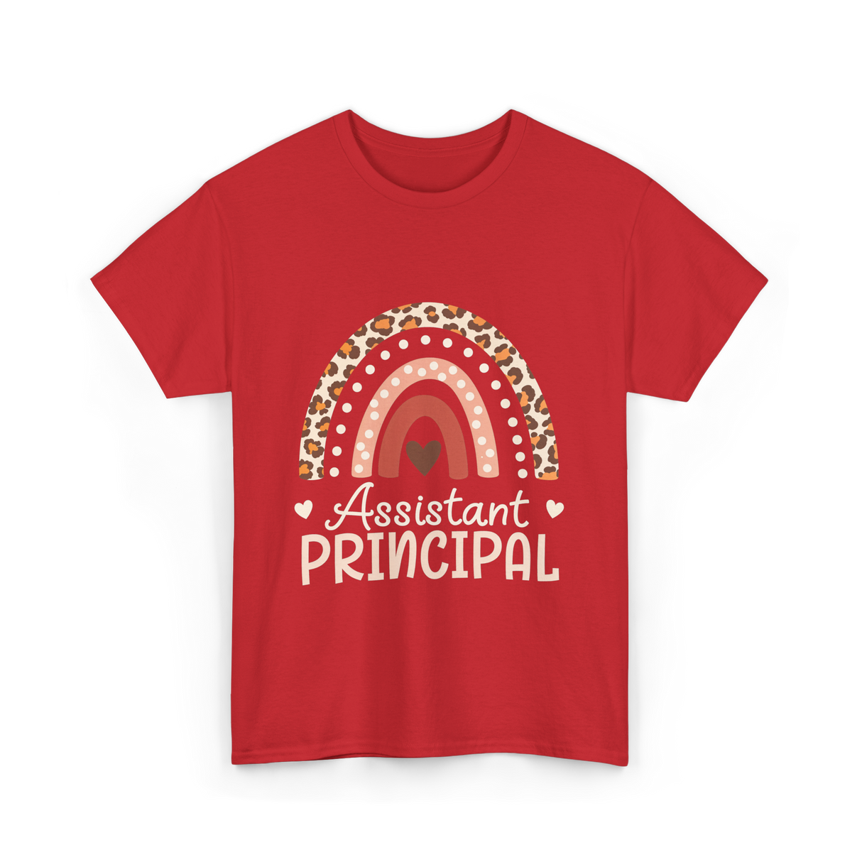 Assistant Principal Leopard Appreciation T-Shirt - Red