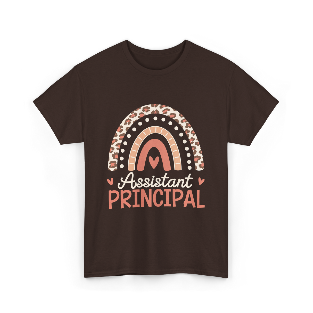 Assistant Principal Rainbow Appreciation T-Shirt - Dark Chocolate