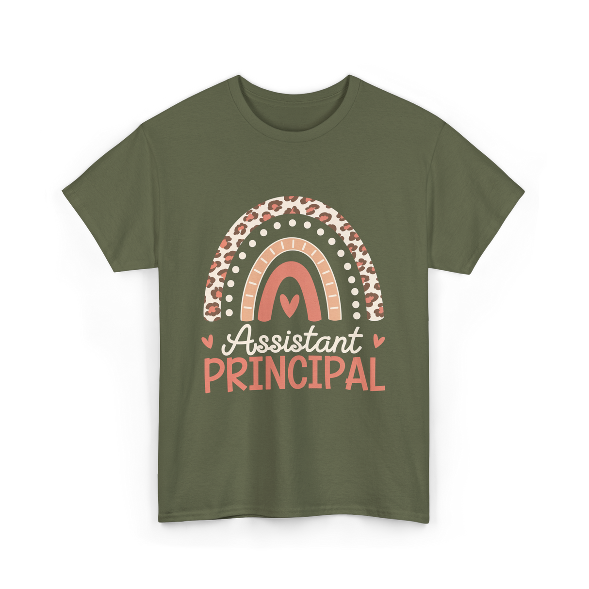 Assistant Principal Rainbow Appreciation T-Shirt - Military Green
