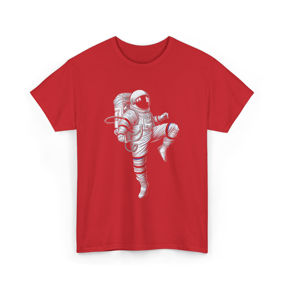 Astronaut Martial Arts Karate T-Shirt - Red