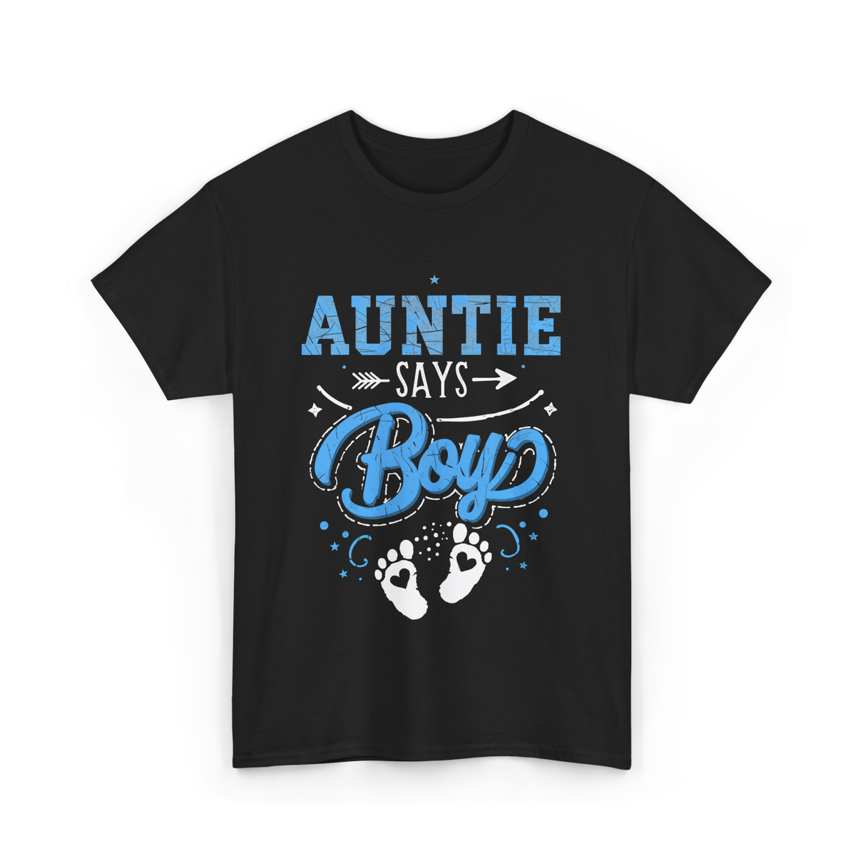 Auntie Says Boy Baby T-Shirt - Black
