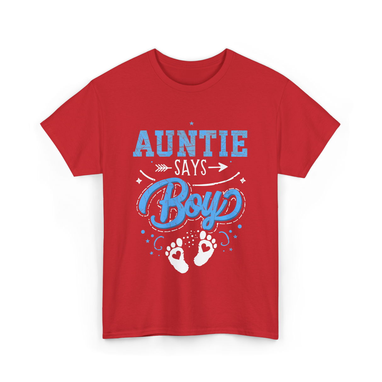 Auntie Says Boy Baby T-Shirt - Red