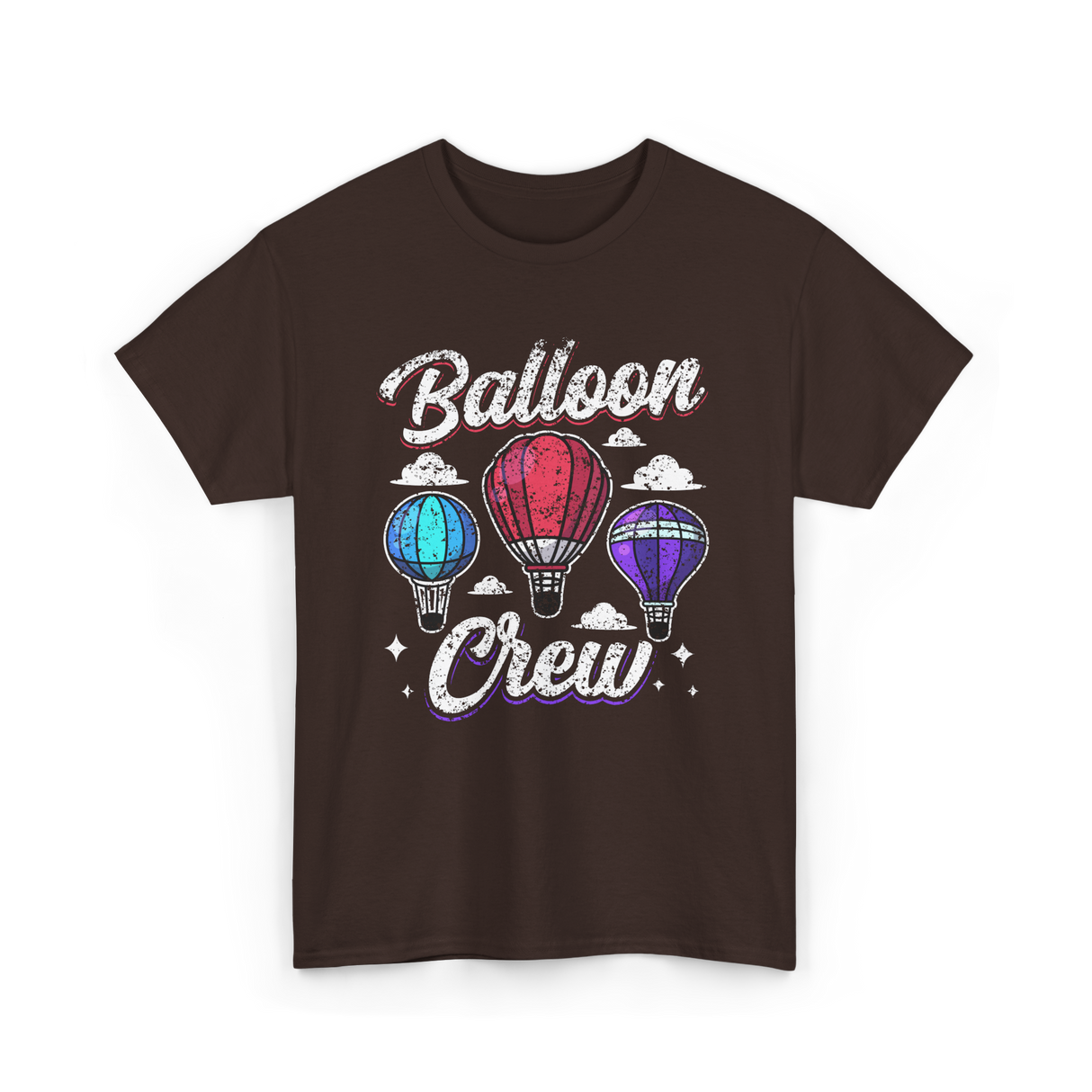 Balloon Crew Ballooning Pilot T-Shirt - Dark Chocolate