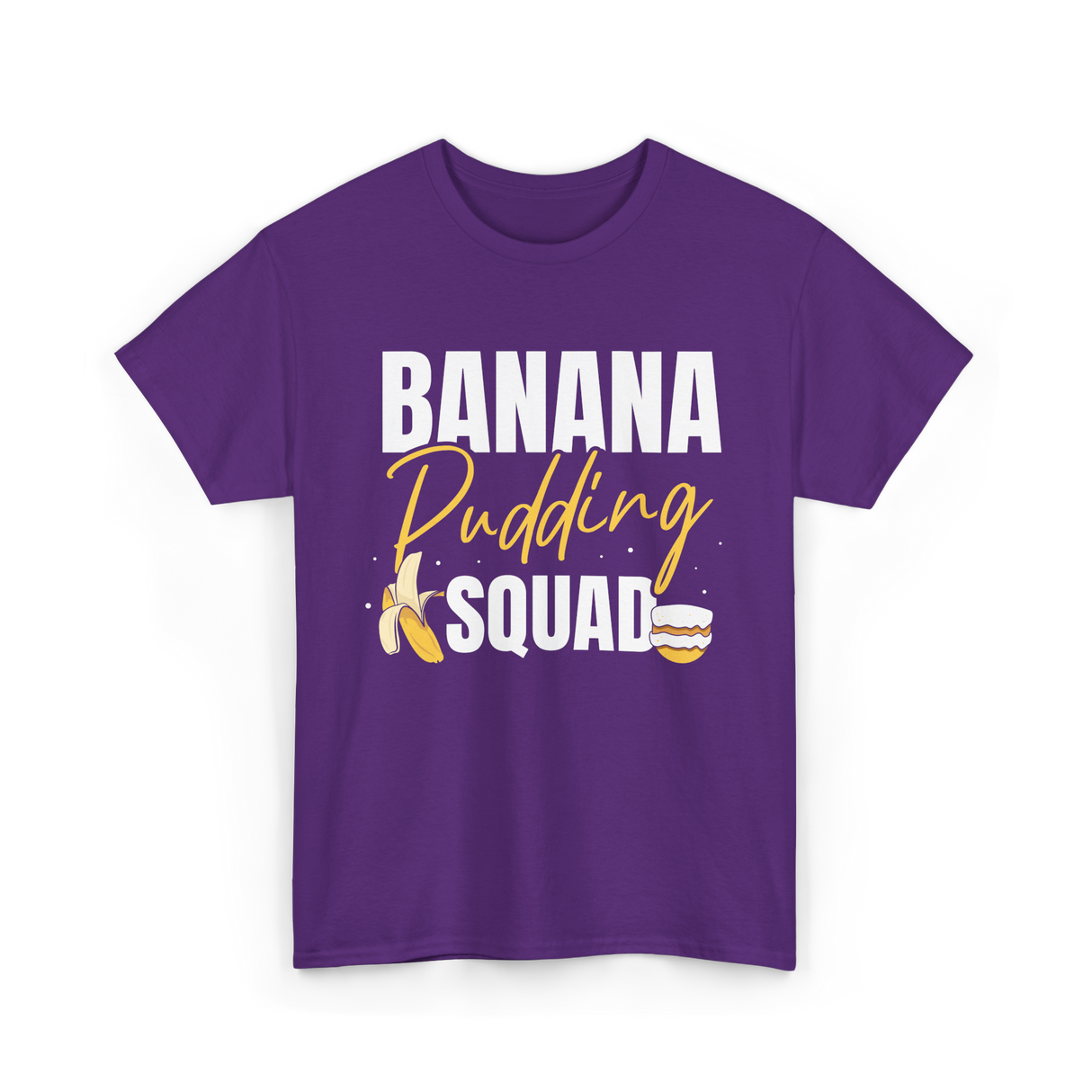 Banana Pudding Squad Dessert Cooking T-Shirt - Purple