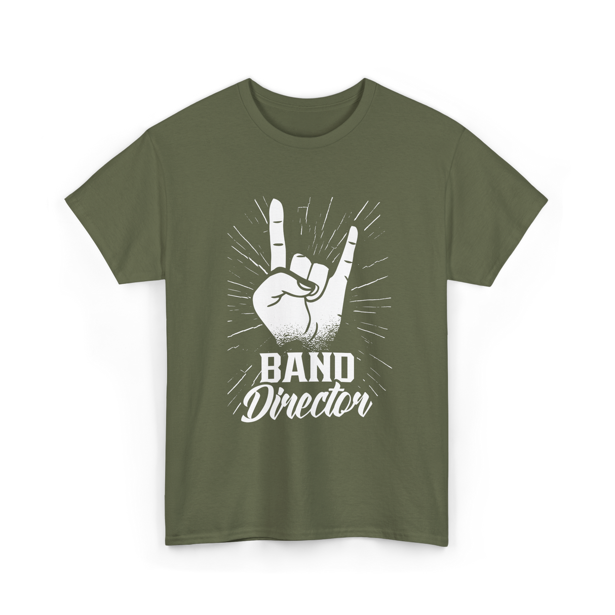 Band Director Music Director T-Shirt - Military Green