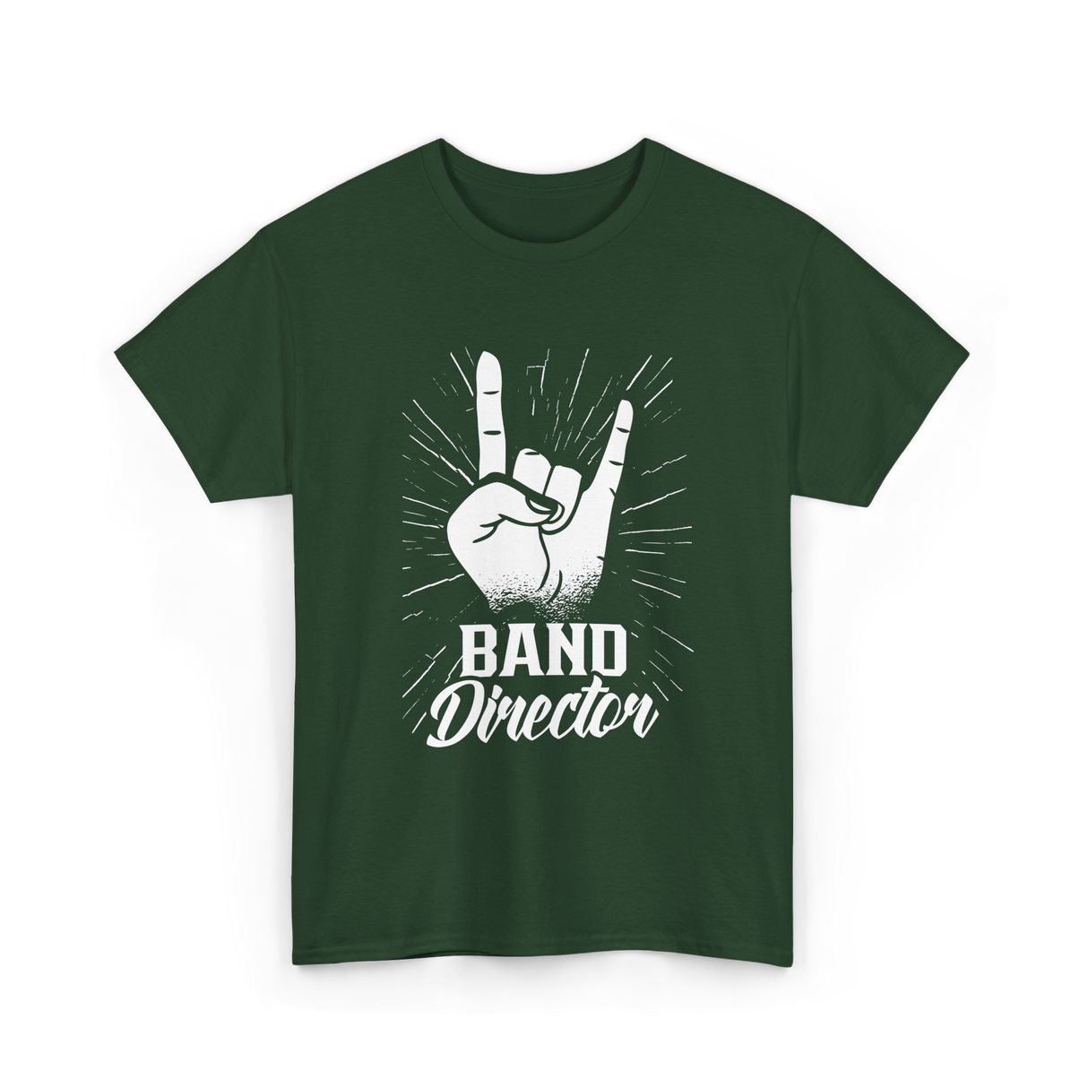 Band Director Music Director T-Shirt - Forest Green