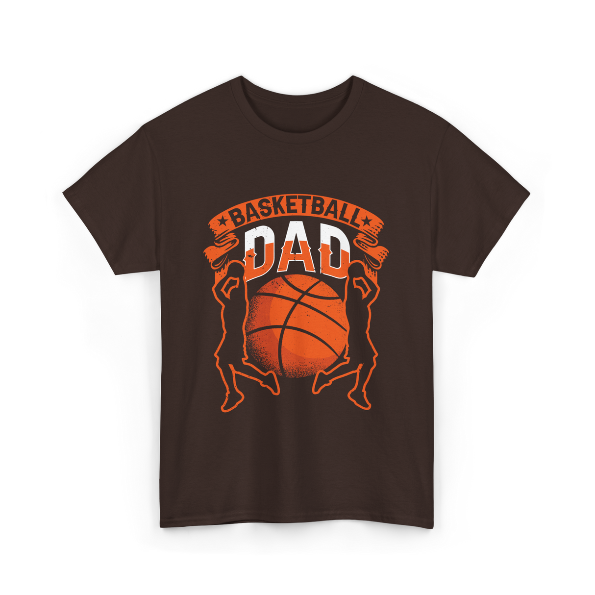 Basketball Dad Basketball Player T-Shirt - Dark Chocolate