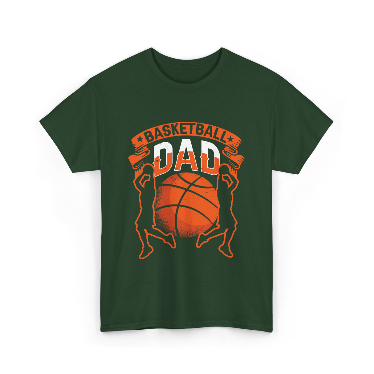 Basketball Dad Basketball Player T-Shirt - Forest Green