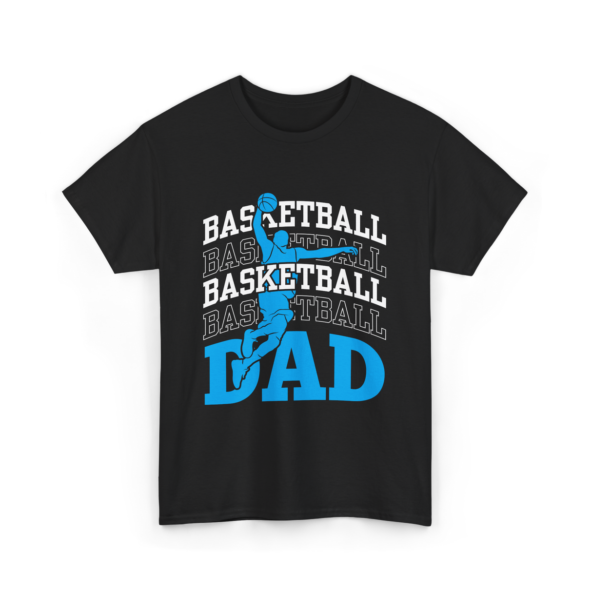Basketball Dad Sports Player T-Shirt - Black