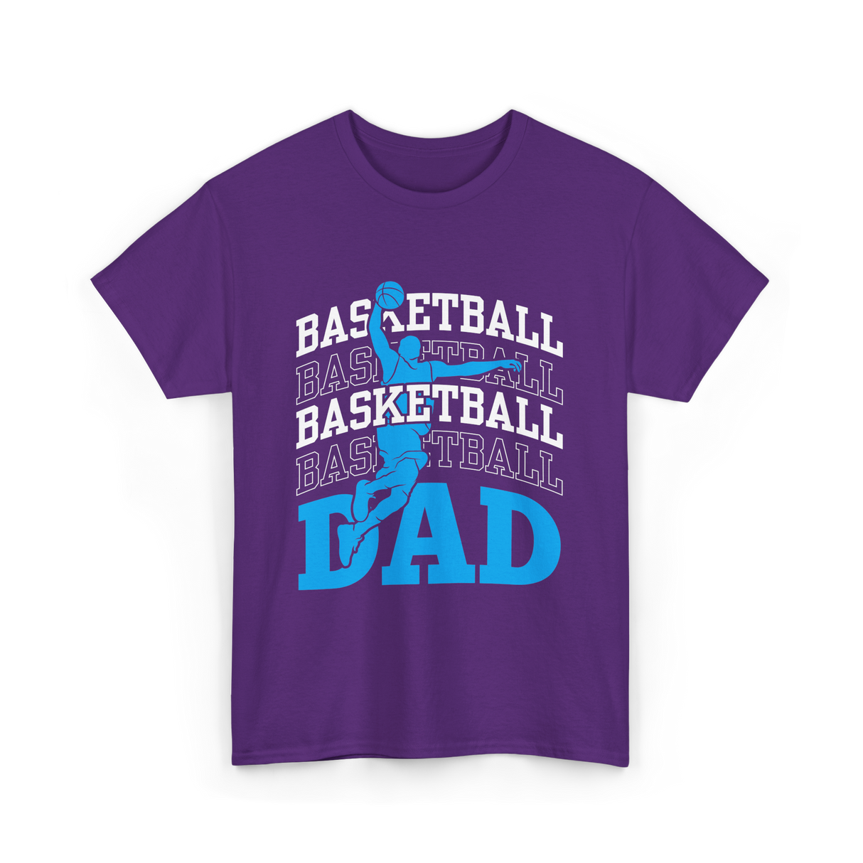 Basketball Dad Sports Player T-Shirt - Purple