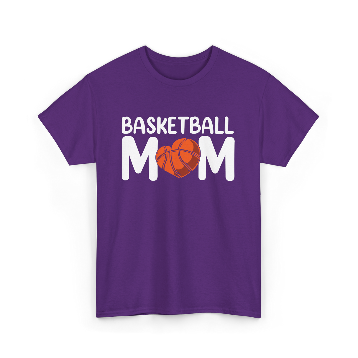 Basketball Mom Basketball T-Shirt - Purple