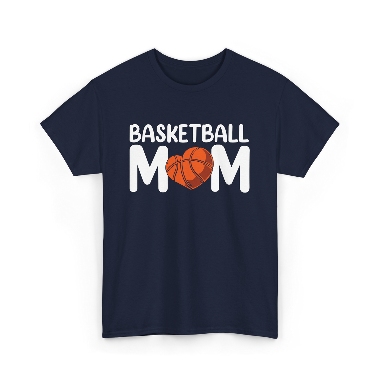 Basketball Mom Basketball T-Shirt - Navy