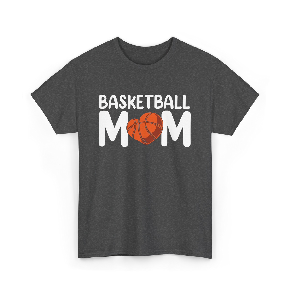 Basketball Mom Basketball T-Shirt - Dark Heather