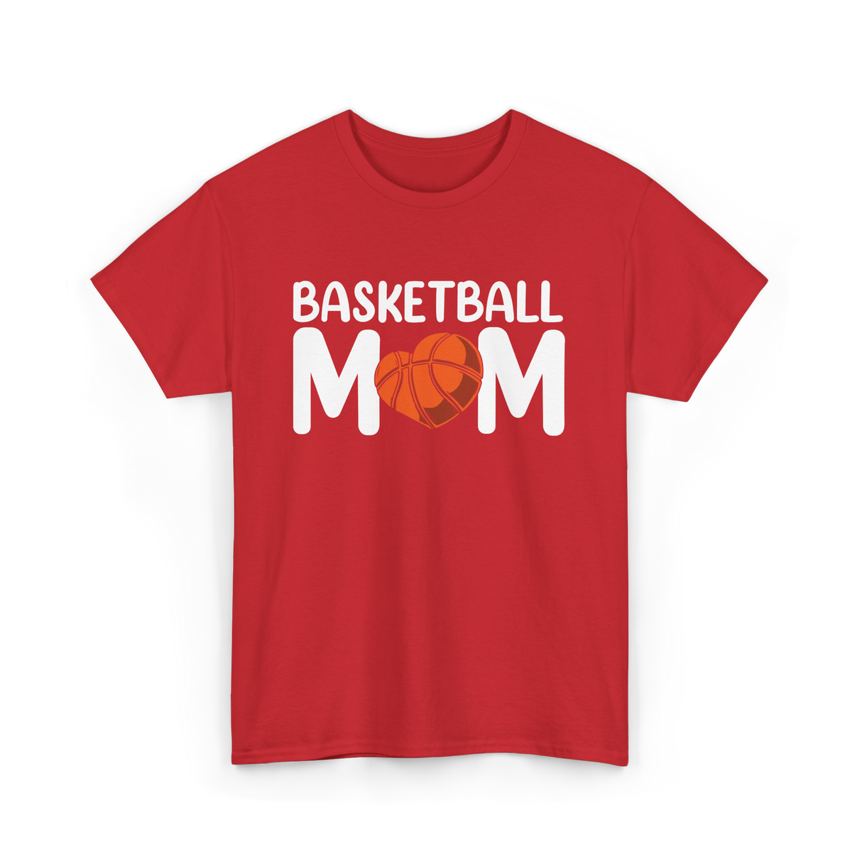 Basketball Mom Basketball T-Shirt - Red