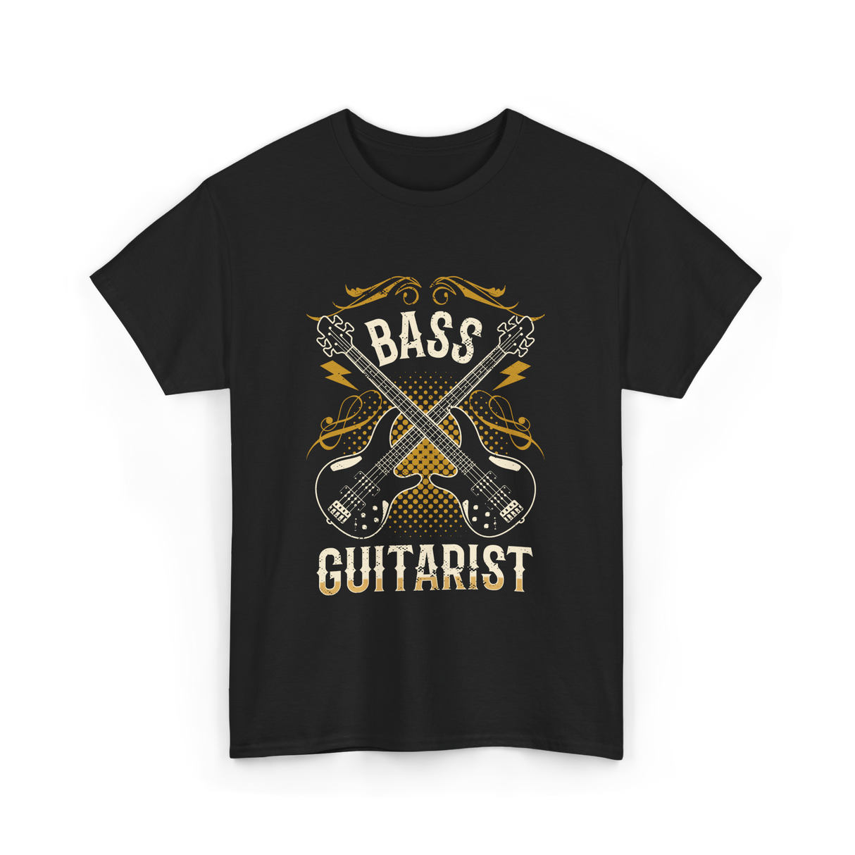 Bass Guitarist Musician Music Band T-Shirt - Black