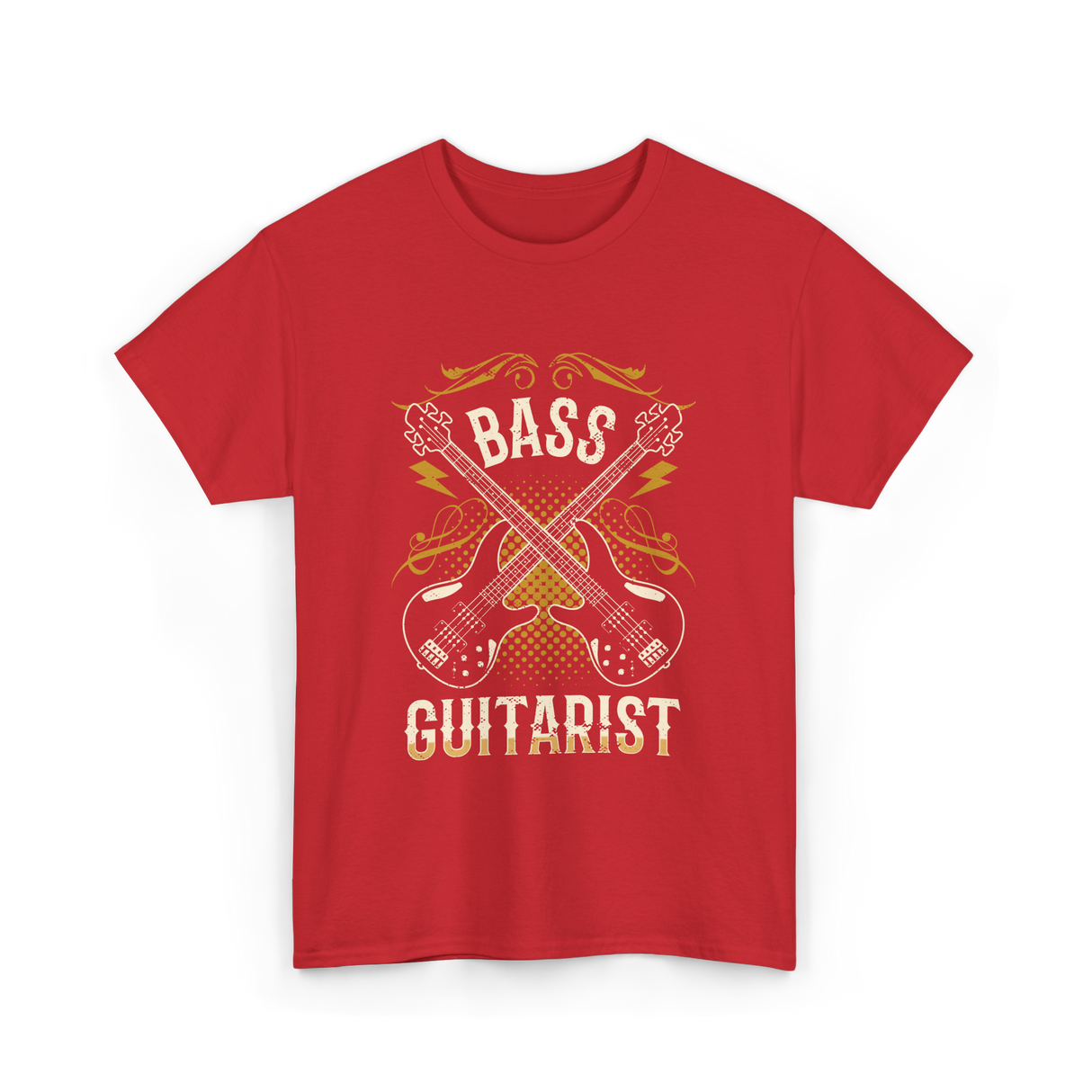 Bass Guitarist Musician Music Band T-Shirt - Red