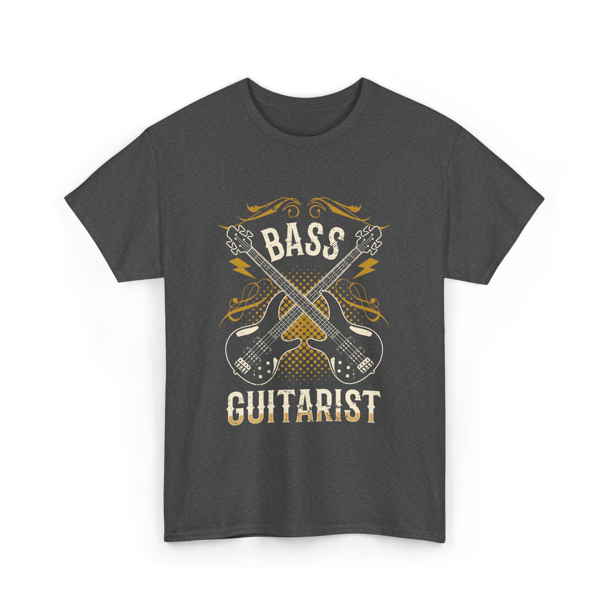Bass Guitarist Musician Music Band T-Shirt - Dark Heather