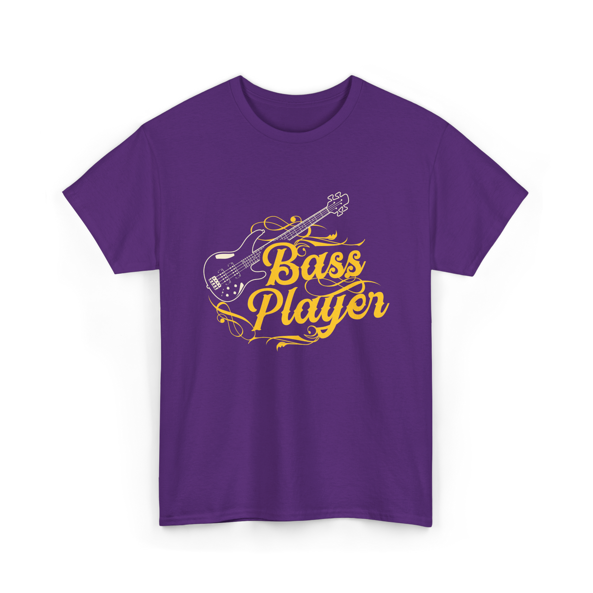 Bass Player Musician Guitar T-Shirt - Purple