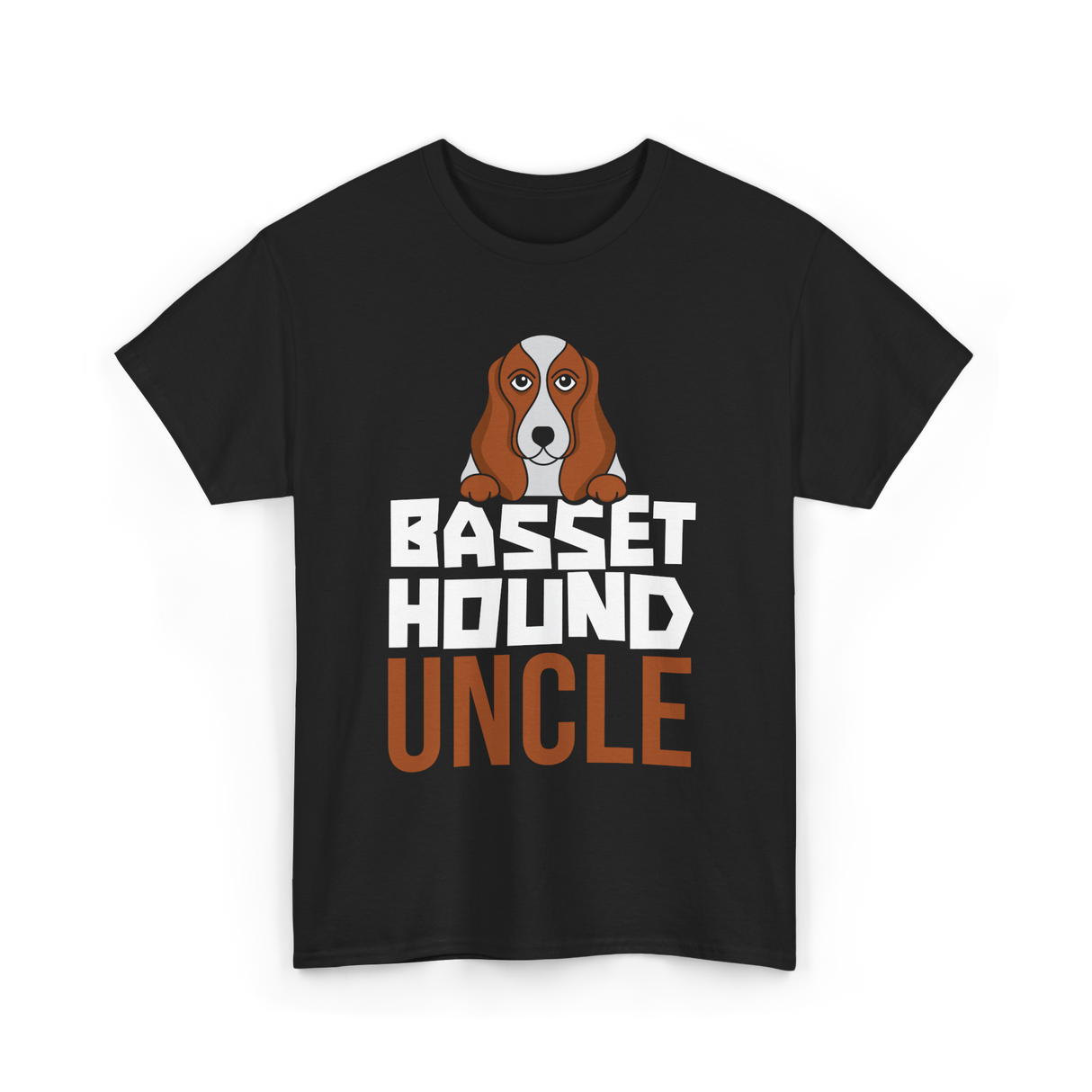 Basset Hound Uncle Dog Owner T-Shirt - Black