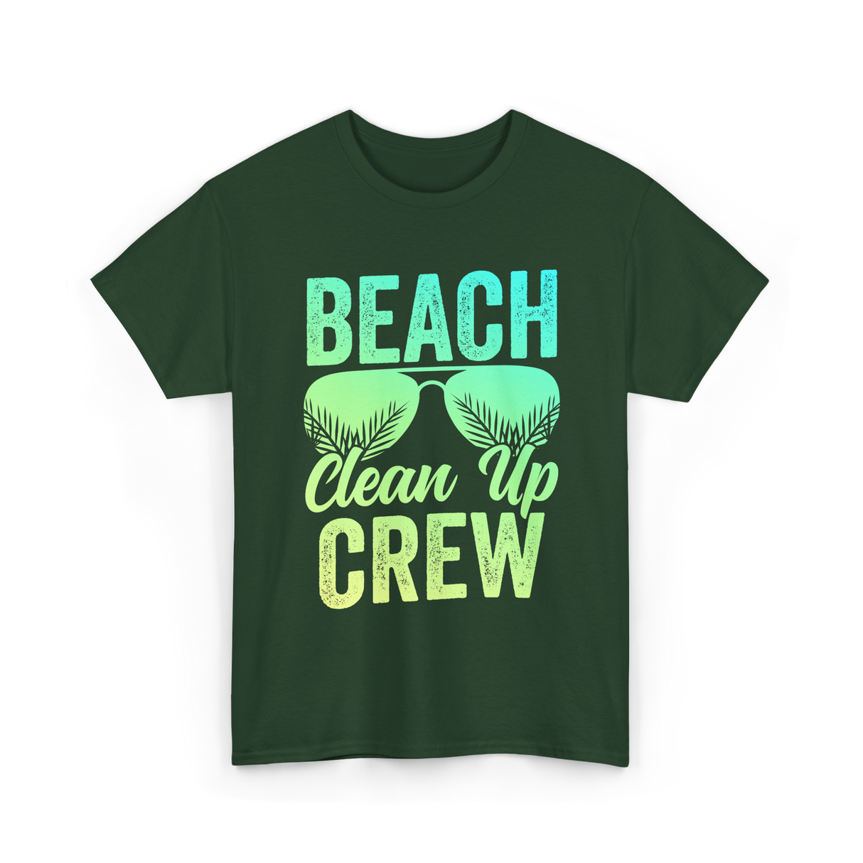 Beach Crew Cleaners T-Shirt - Forest Green