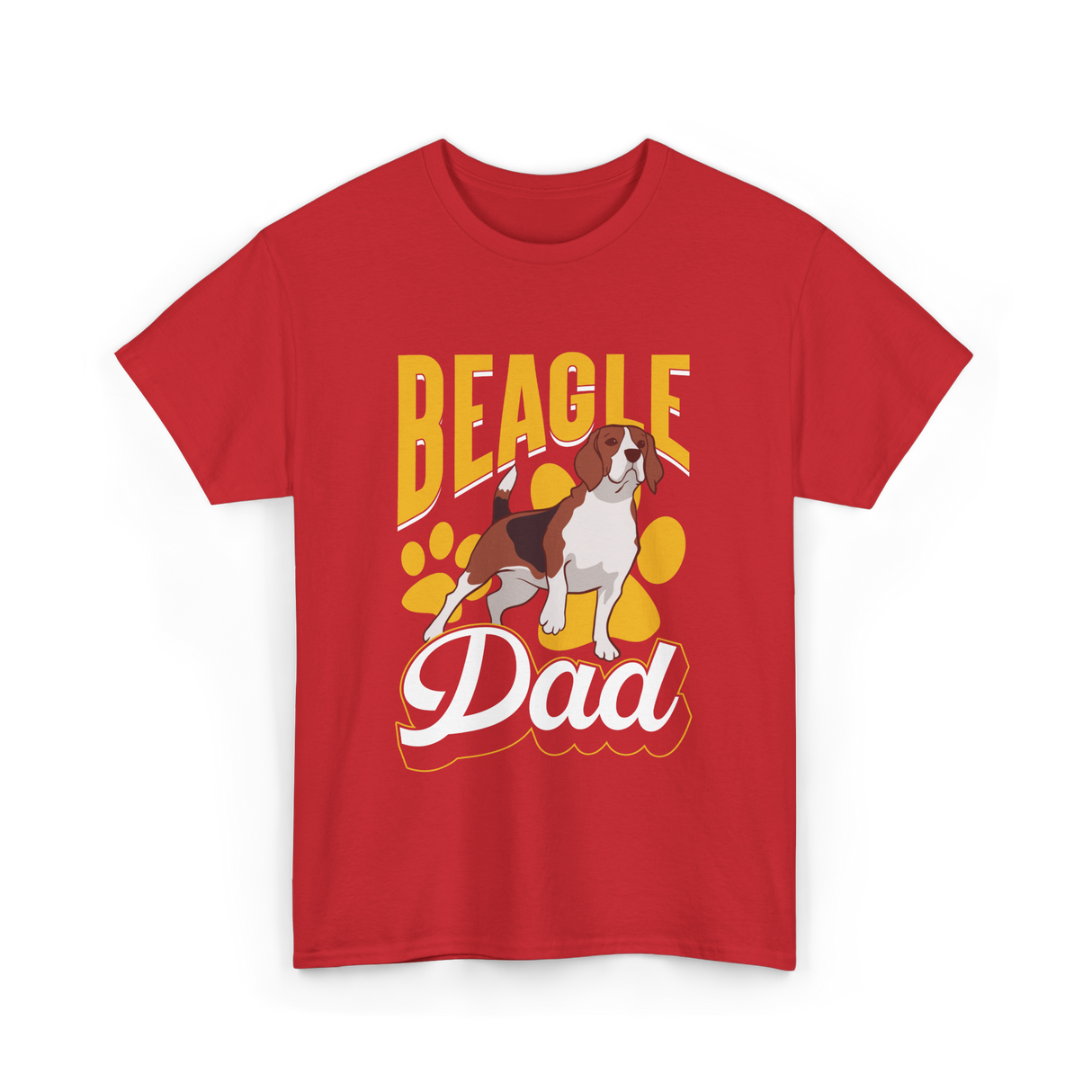 Beagle Dad Dog Lover Beagle T-Shirt - Red