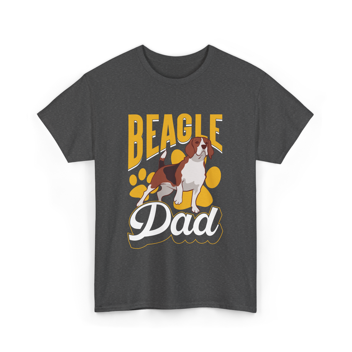 Beagle Dad Dog Lover Beagle T-Shirt - Dark Heather