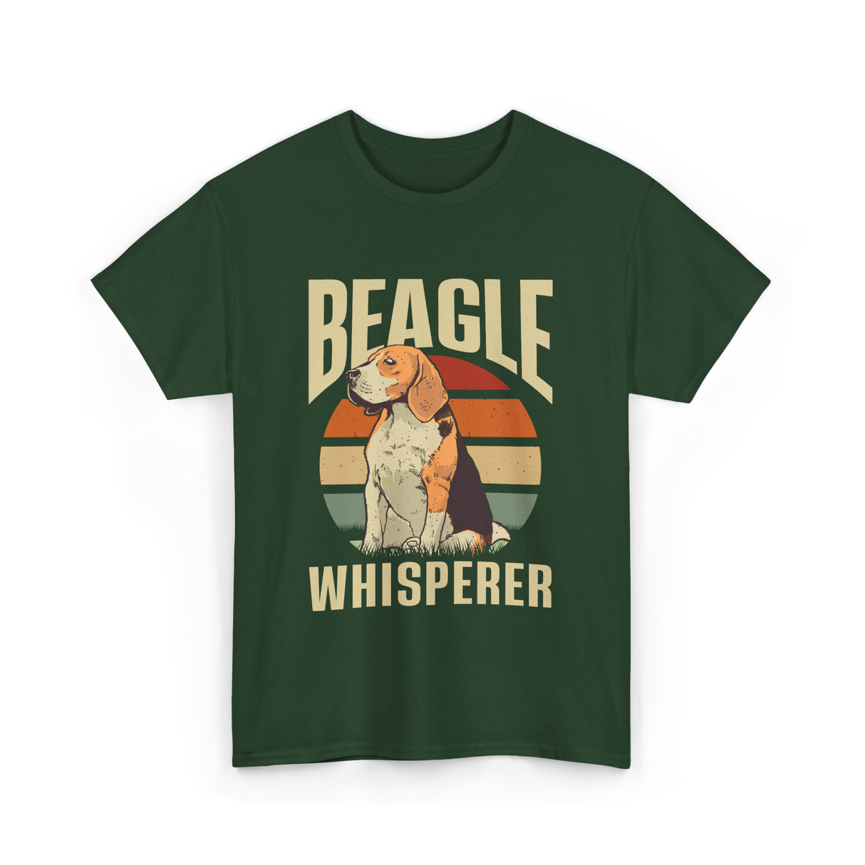 Beagle Whisperer Beagle Lover T-Shirt - Forest Green