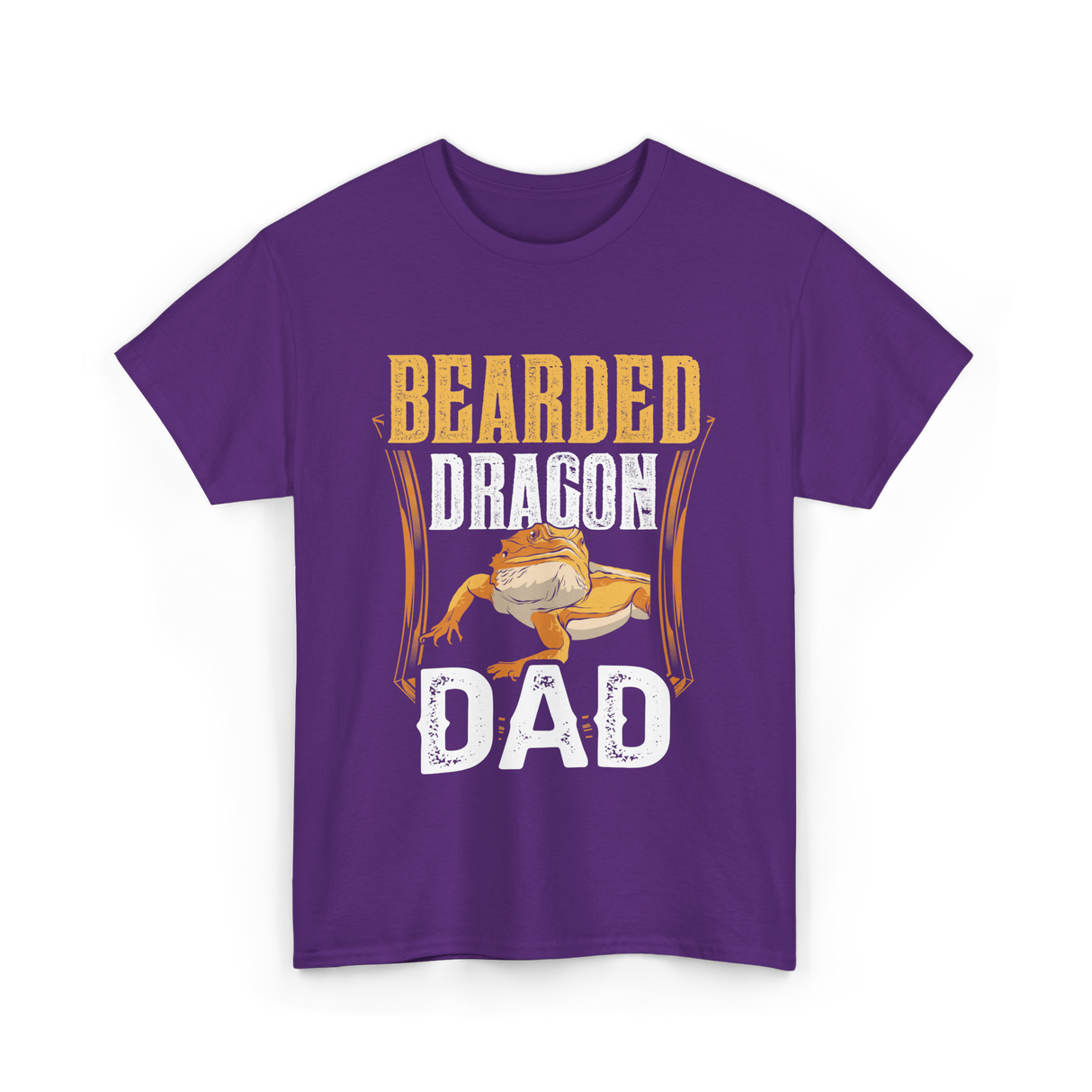 Bearded Dragon Dad Animal Lover T-Shirt - Purple