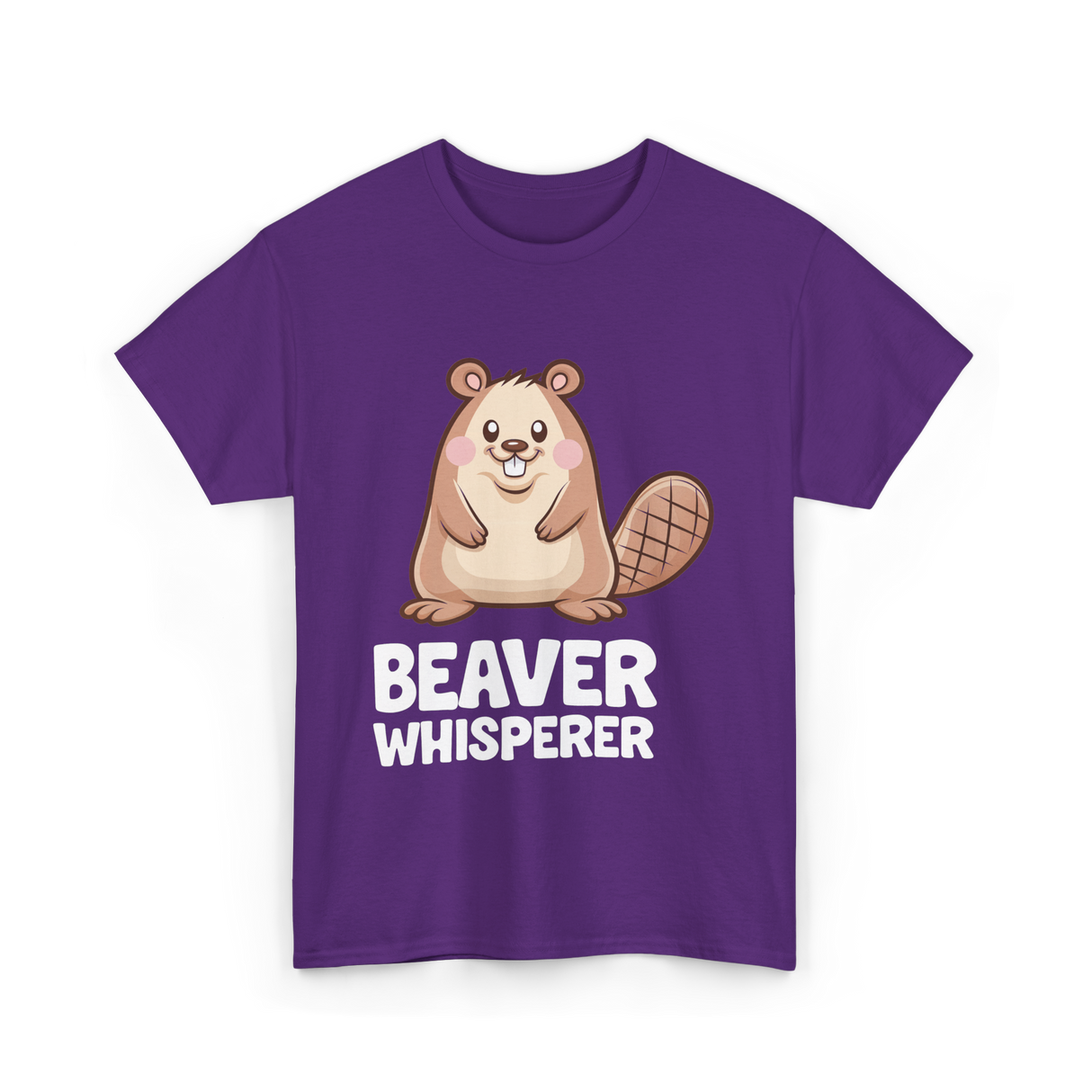 Beaver Whisperer Beaver Lover T-Shirt - Purple