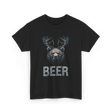 Beer Bear Grizzly Animal T-Shirt - Black