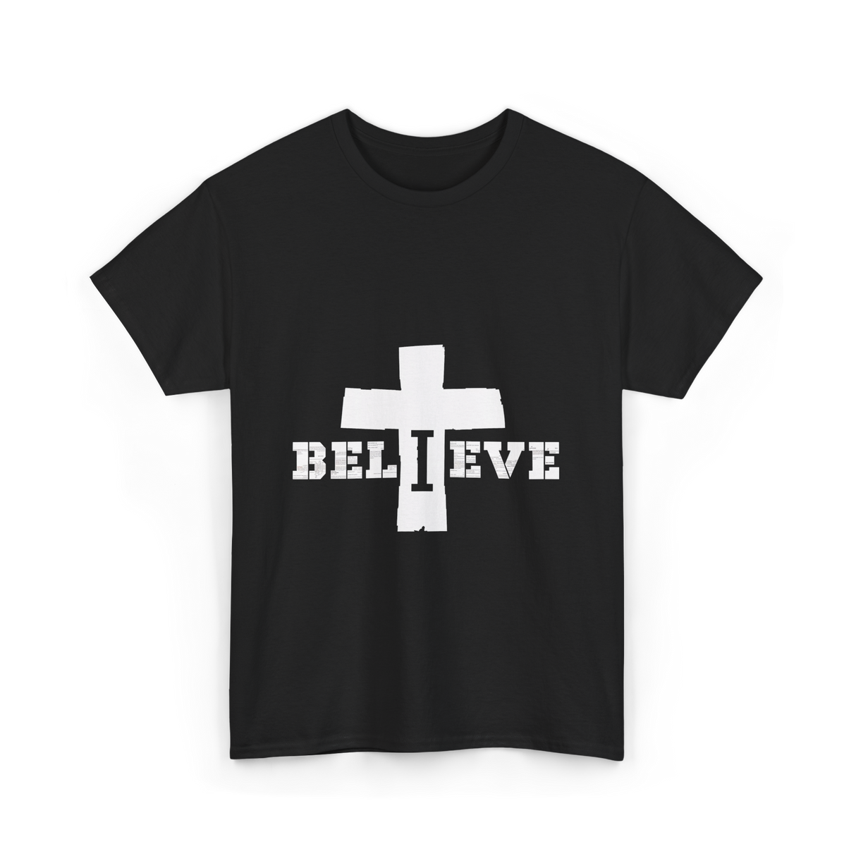 Believe Christian Faith T-Shirt - Black