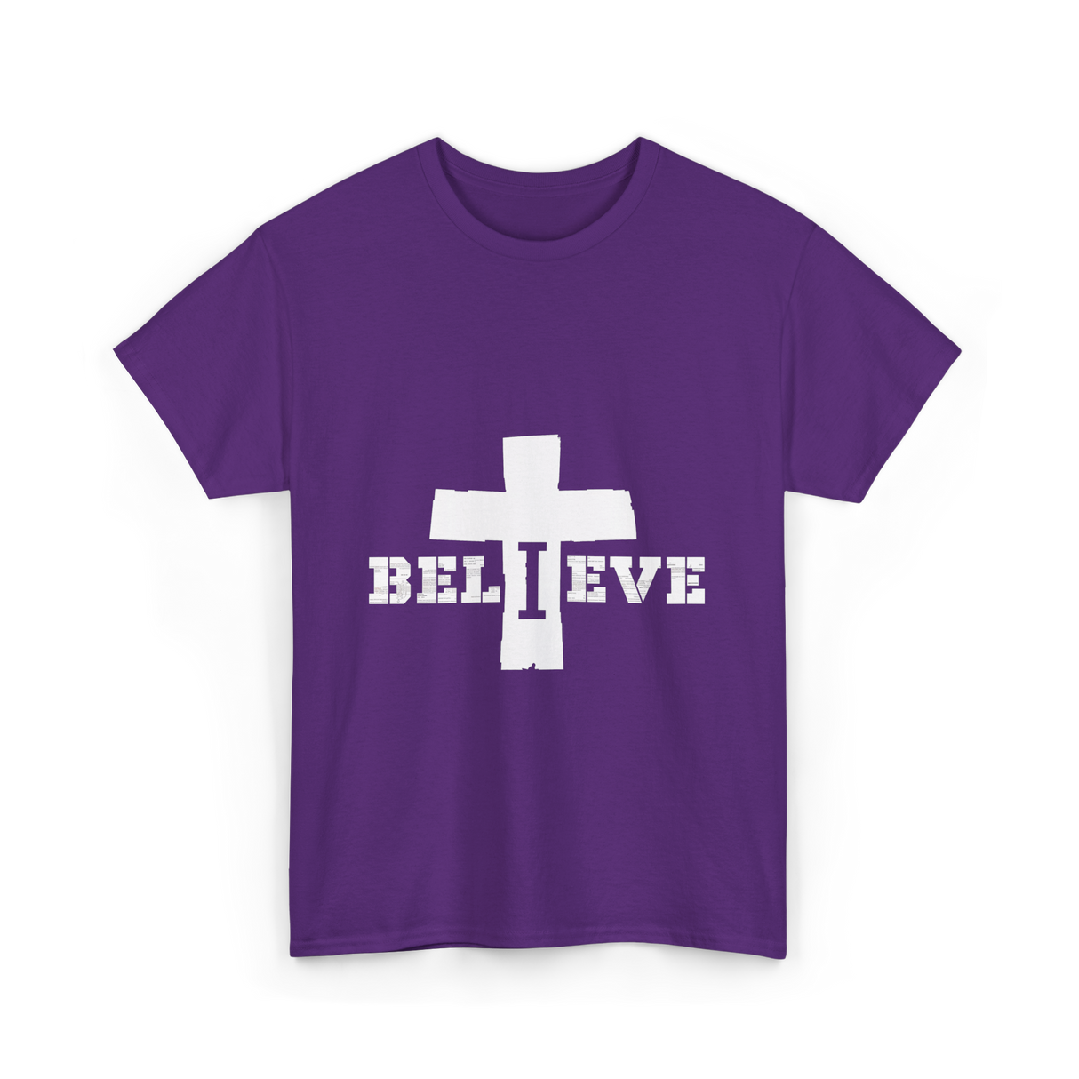 Believe Christian Faith T-Shirt - Purple