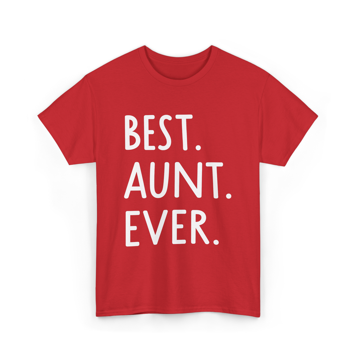 Best Aunt Ever Aunt T-Shirt - Red