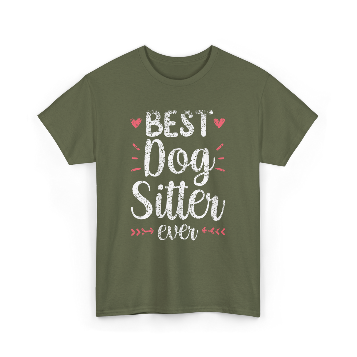 Best Dog Sitter Dog Sitting T-Shirt - Military Green