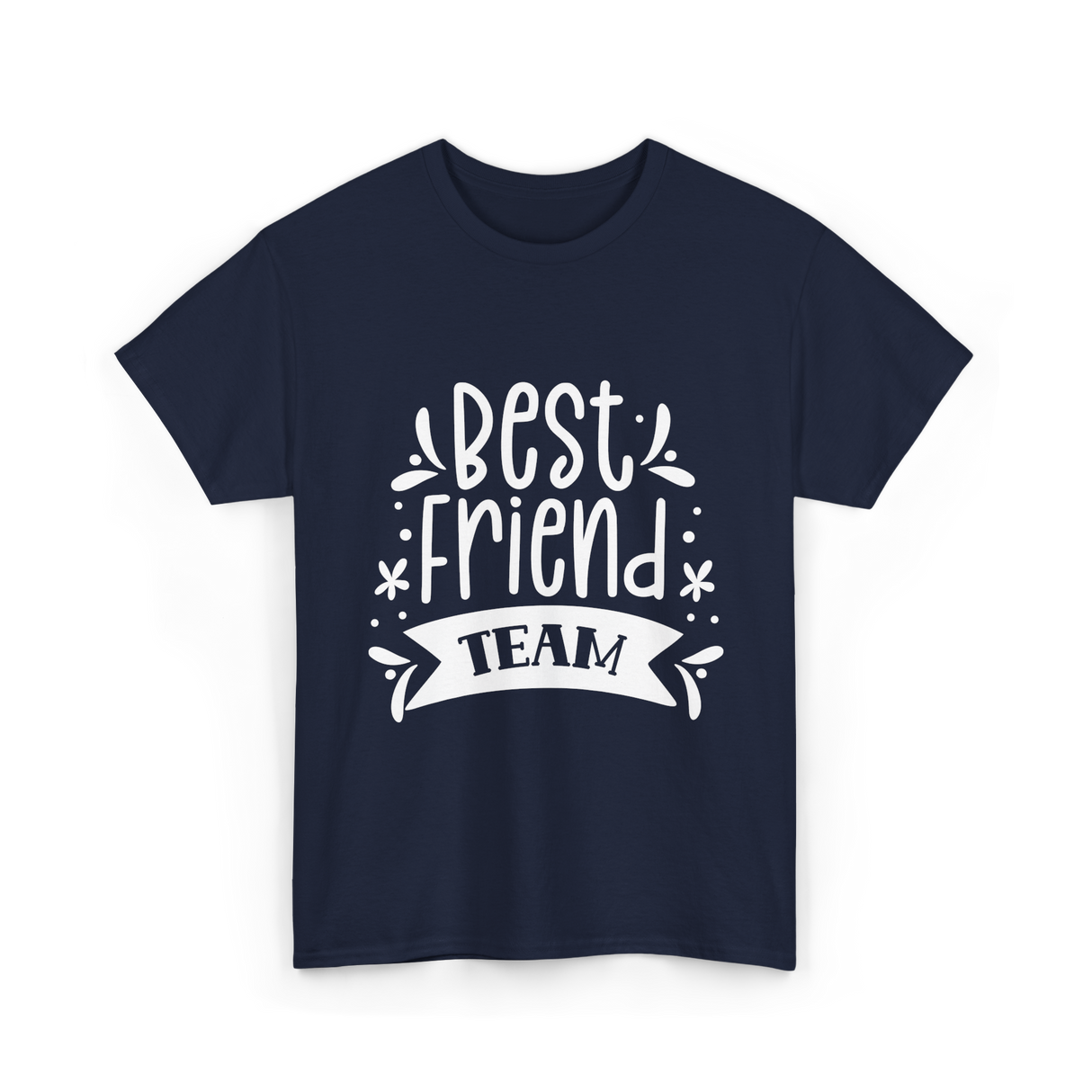 Best Friend Team Friendship T-Shirt - Navy